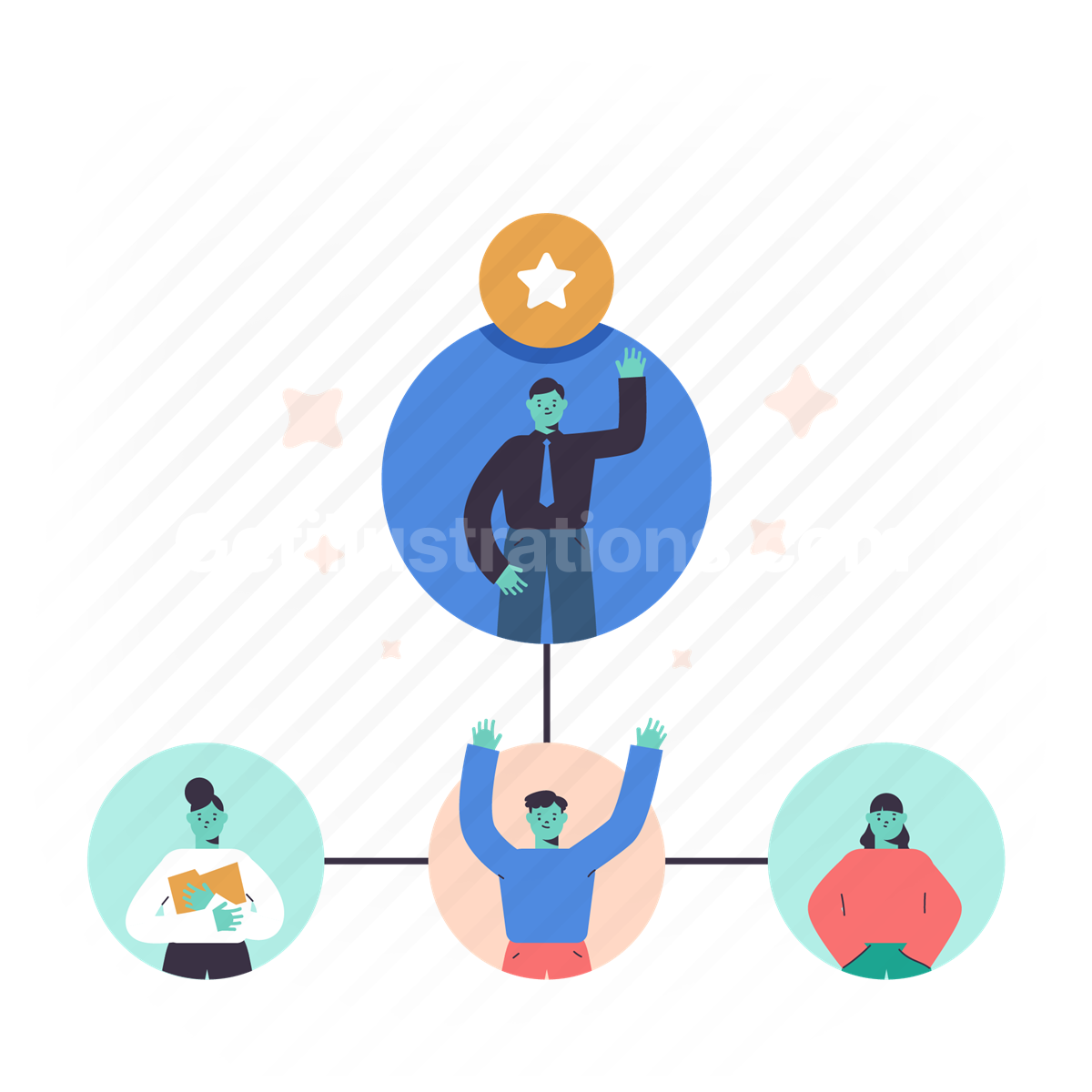 hierarchy, group, teamwork, team